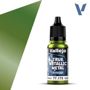 Amber Green - Airbrush, серія металіків True Metallic Metal для аерографа, 18 мл (Vallejo 77175)