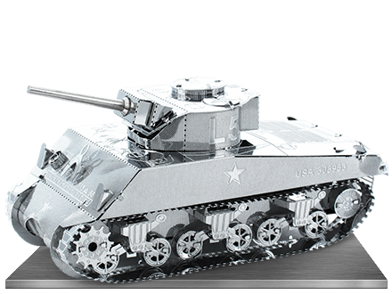 Sherman Tank, сборная металлическая модель 3D-пазл (Metal Earth 3D MMS204)