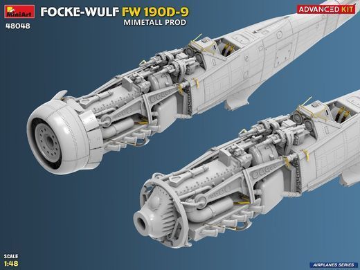 1/48 Винищувач Focke-Wulf&nbsp;FW-190D-9 виробництва Mimetall, розширена серія Advanced Kit (Miniart 48048), збірна модель
