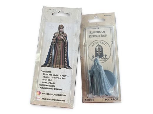 54мм Княгиня Ольга, регент Київської Русі 945-964 років (Archibald Miniatures), колекційна смоляна мініатюра