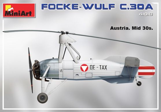 1/35 Автожир Focke-Wulf C.30A Heuschrecke пізнього виробництва (Miniart 41018), збірна модель