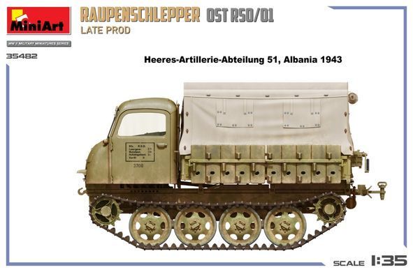 1/35 Тягач Steyr Ost RSO/01 позднего производства (MiniArt 35482), сборная модель