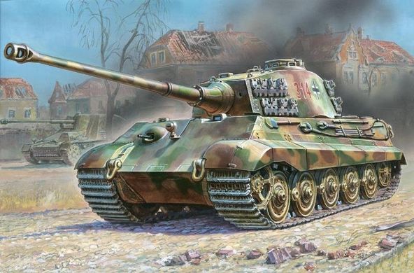 1/72 Танк Pz.Kpfv.VI Ausf.B King Tiger с башней Henschel, серия "Сборка без клея", сборная модель