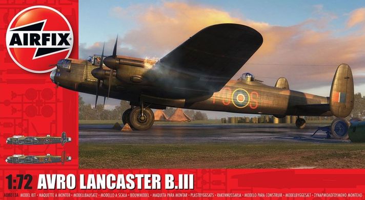 1/72 Avro Lancaster B.III англійський бомбардувальник (Airfix A08013A), збірна модель