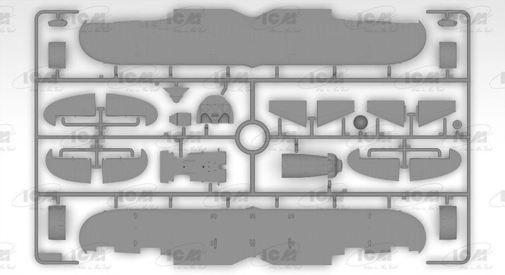 1/32 Fiat CR.42 LW з фігурками німецьких пілотів (ICM 32022), збірна модель