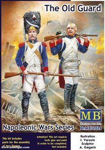 1/32 Стара гвардія, серія Napoleonic Wars Series, 2 фігури (Master Box 32024 The Old Guard), збірні пластикові мініатюри