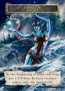 Emblem Kiora Master of the Depths #2 Token Magic: the Gathering (Токен) GnD Cards