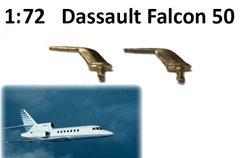 1/72 Трубка Пито для самолетов Dassault Falcon 50, 2 штуки (MiniWorld A7266a), металлические