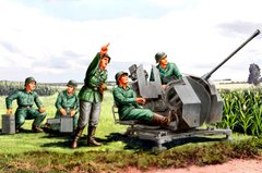 1/35 Обслуга німецької 20-мм зенітної гармати Flak-38, 5 фігур (Hobbyboss 84412), збірні пластикові