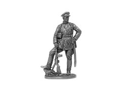 54 мм Майор кавалерии Красной Армии, СССР 1939-42 годов (EK Castings WW2-51), коллекционная оловянная миниатюра
