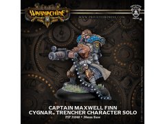 Captain Maxwell Finn, Cygnar, миниатюра Warmachine (Privateer Press 31040), сборная металлическая
