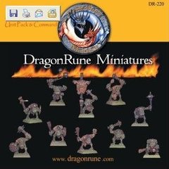 DragonRune Miniatures - Fearsome Orcs Unit and Command Pack - DRGNRN-DR-220