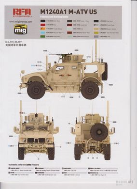 1/35 Автомобиль M-ATV M1240A1 Oshkosh (Rye Field Model RM5032) ИНТЕРЬЕРНАЯ модель