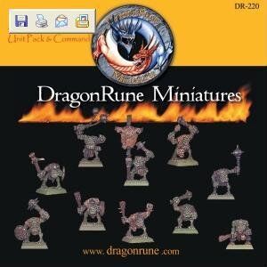 DragonRune Miniatures - Fearsome Orcs Unit and Command Pack - DRGNRN-DR-220