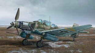 1/48 Junkers Ju-87G-2 Stuka германский пикирующий штурмовик (Italeri 2722)
