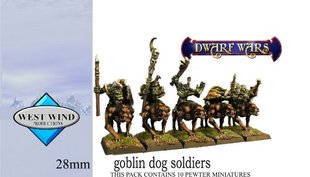 Dwarf Wars - Command – Goblin Mounted Company - West Wind Miniatures WWP-DW-404-C