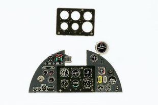 1/32 Приборная панель для Hurricane Mk.I (Yahu Models YMA3212), металл