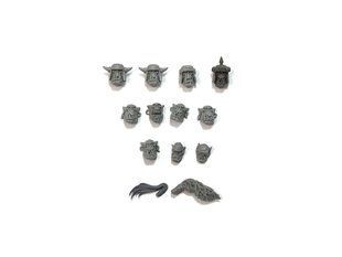 Набор голов для Орков с Вархаммера "Ork Heads Set for Warhammer", пластиковые (Games Workshop)