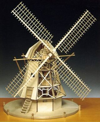 Голандський вітряний млин, збірна дерев'яна модель (Amati Modellismo 1710/01)
