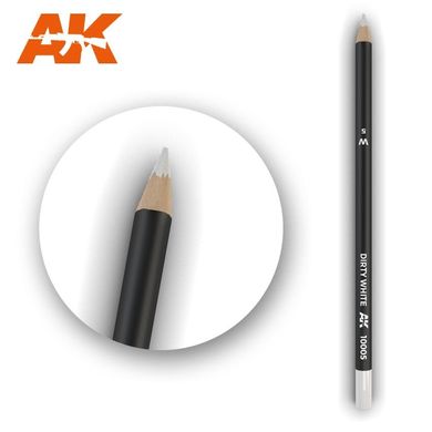 Олівець для везерінгу та ефектів "Білий грязний" (AK Interactive AK10005 Weathering pencils DIRTY WHITE)