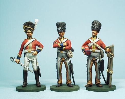 54 мм (1:32) British Heavy Cavalry 20th Regt. "Royal Dragoons" (Scots Grey) 1815 (3 фигуры)