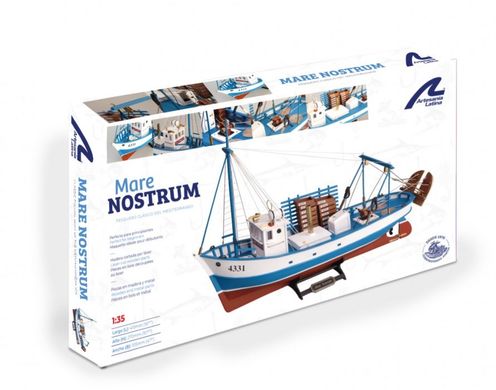 1/35 Mare Nostrum рыболовецкое судно (Artesania Latina 22100-N Fishing Boat Mare Nostrum), сборная деревянная модель