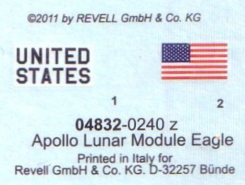 1/100 Apollo: лунный модуль "Eagle" (Revell 04832)