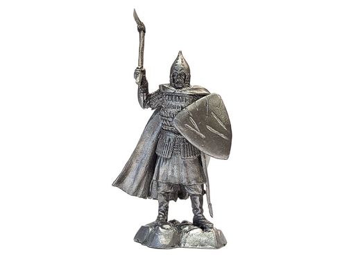 54мм Воин с топором, коллекционная оловянная миниатюра