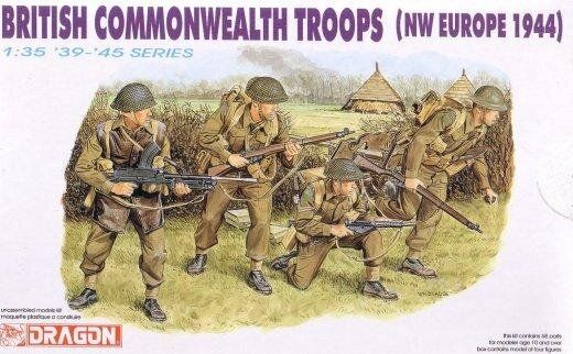 1/35 British Сommonwealth Troops, NW Europe 1944 (Dragon 6055), 4 фигуры