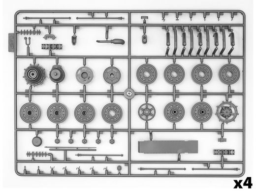 1/35 Набор моделей "Стальные коты Панцерваффе": Pz.Kpfw.VI Ausf.B King Tiger и Pz.Kpfw.V Ausf.D Panther (ICM DS3524), сборные модели