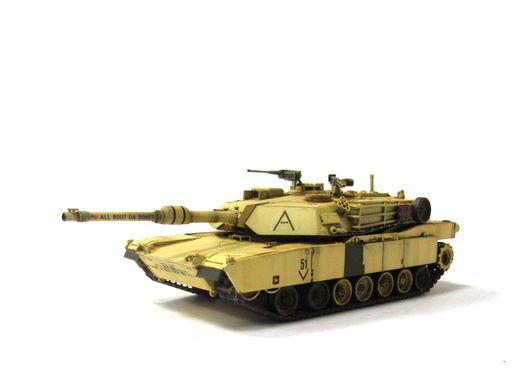 1/72 Американский танк M1A1 Abrams (авторская работа), готовая модель