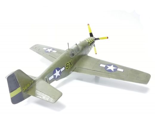 1/48 P-51A Mustang американский истребитель, готовая модель авторской сборки