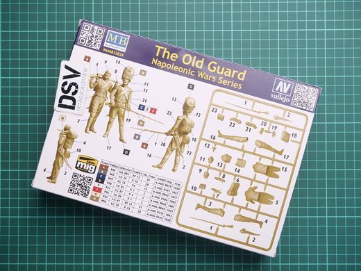 1/32 Стара гвардія, серія Napoleonic Wars Series, 2 фігури (Master Box 32024 The Old Guard), збірні пластикові мініатюри