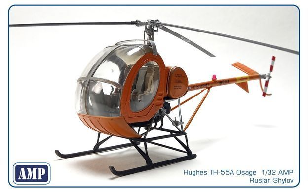 1/32 Hughes TH-55A Osage американський легкий гелікоптер (AMP 32001), збірна модель