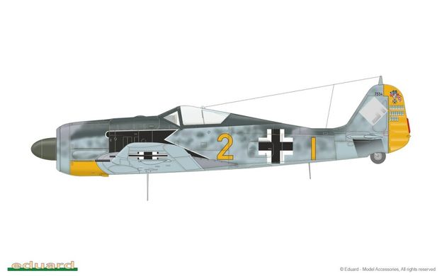 1/72 Focke-Wulf FW-190A-5 германский истребитель, Weekend Edition (Eduard 7436) сборная модель