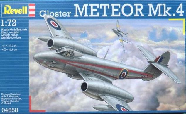 1/72 Gloster Meteor Mk.IV Реактивный истребитель (Revell 04658)