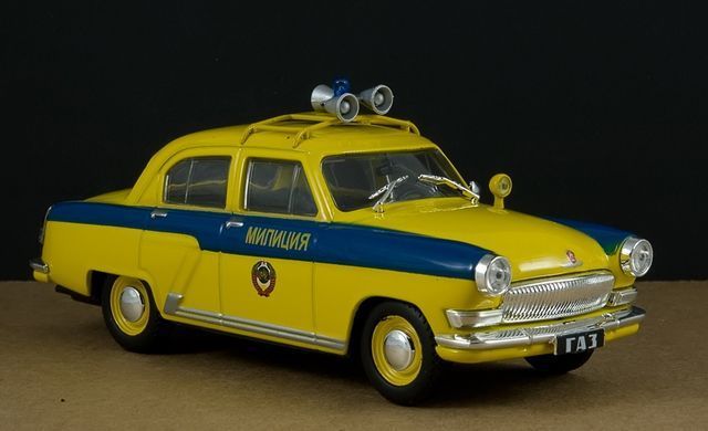 1/43 Автомобиль ГАЗ-21Р "Милиция ГАИ", серия "Автомобиль на службе", без журнала (Deagostini)