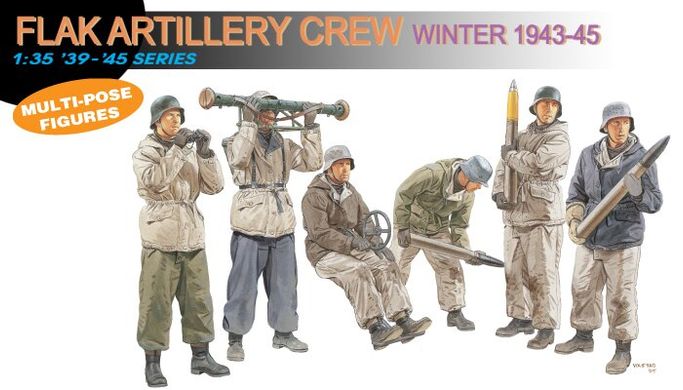 1:35 German Flak Artillery Crew (Winter, 1943-45)