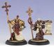 Choir Warpriest, Protectorate of Menoth, 2 мініатюри Warmachine (Privateer Press Miniatures 32005), збірні металеві