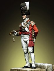 54 мм Officer of the 1st Foot Guard Saint James Palace Company Grenadier, Великобритания 1808 год (Pegaso 54221) сборная оловянная фигура
