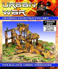 Urban War and Metropolis Terrains (Bases) - Hexagon Builder large set (12 frames) - URBM-33902