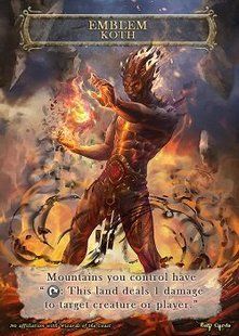 Emblem Koth Token Magic: the Gathering (Токен) GnD Cards