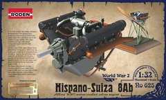 1/32 Двигатель Hispano Suiza 8Ab (Roden 625) сборная модель