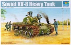 1/35 КВ-8 советский тяжелый огнеметный танк (Trumpeter 01565) сборная модель
