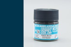 Синя морська, акрилова фарба Hobby Color, 10 мл (Gunze Sangyo Mr. Hobby H54 Navy Blue)