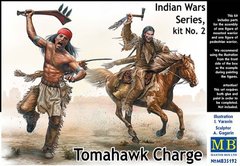 1/35 Indian Wars Series, Kit №2. Tomahawk Charge (Master Box 35192) сборные фигуры