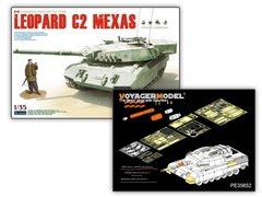 1/35 Leopard C2 Mexas + фототравління та металевий ствол Voyager, модель складена на 50% (Takom 2003), збірна модель