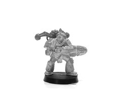 Чумной космодесантник Хаоса с плазмаганом, миниатюра Warhammer 40k (Games Workshop), металлическая с пластиковыми деталями