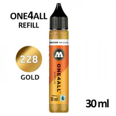 Molotow GOLD One4all Refill - металлик золото, заправка для маркеров, 30 мл