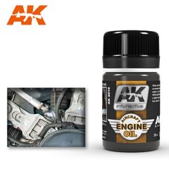 Пятна авиационного моторного масла, жидкость для создания эффектов загрязнения, эмаль, 35 мл (AK Interactive AK2019 Aircraft Engine Oil Effect)